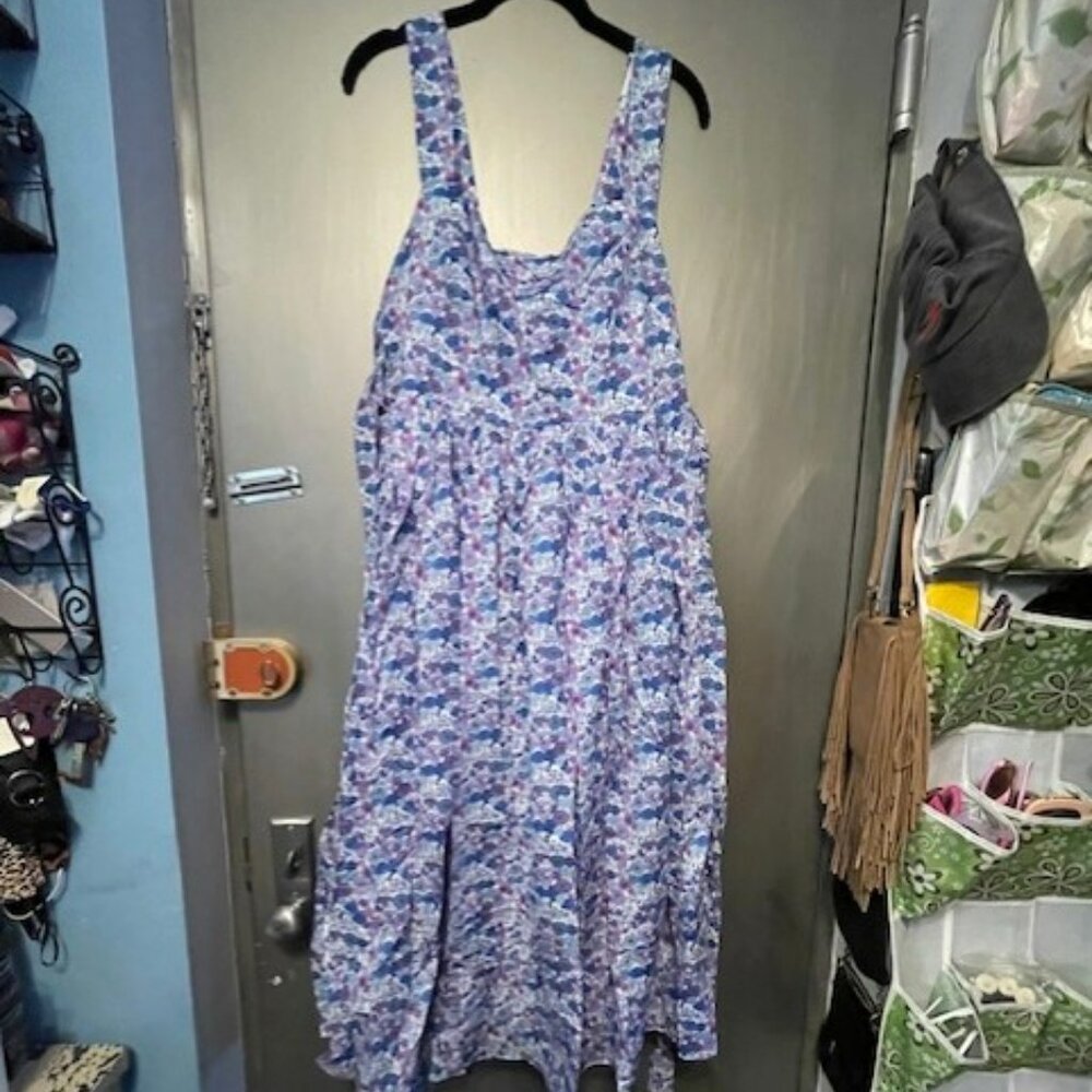 JCrew New apron dress in Liberty® Arrow Floral fabric - RETRO - Picture 7 of 16
